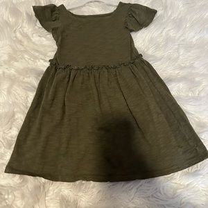 Green Short Sleeve Dress